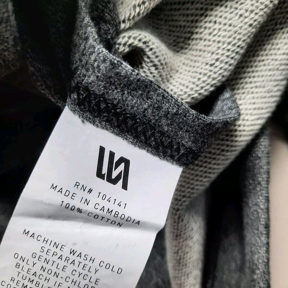 VRST Lux French Terry Hoodie Sweatshirt Mens Small Gray Heather Pullover - Picture 7 of 11